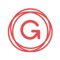 Red logo with letter G in a circle.