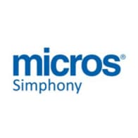 Micros Symphony logo in blue text