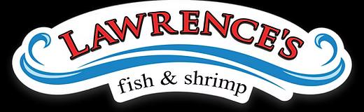 Lawrence's fish and Shrimp logo, transparent