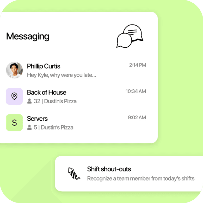 Illustration of team communication