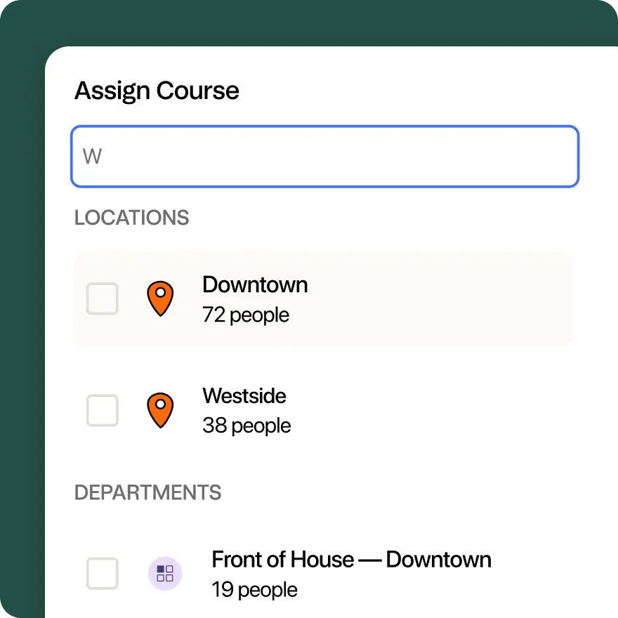 Create a training course