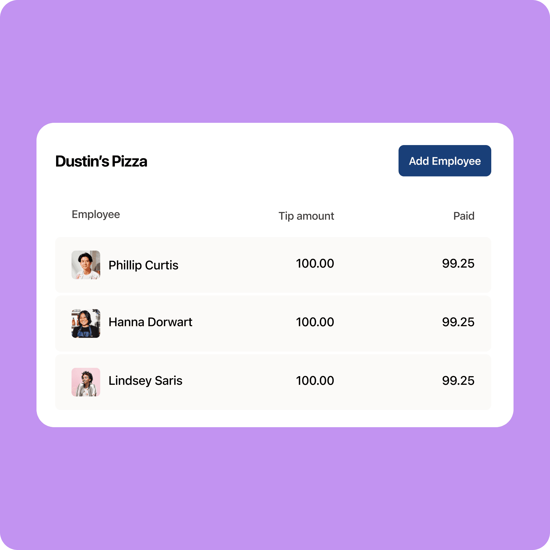 Save up to 34 hours per month using Tip Pooling