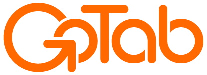 GoTab logo in orange text