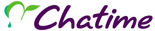Chatime logo with green leaf design