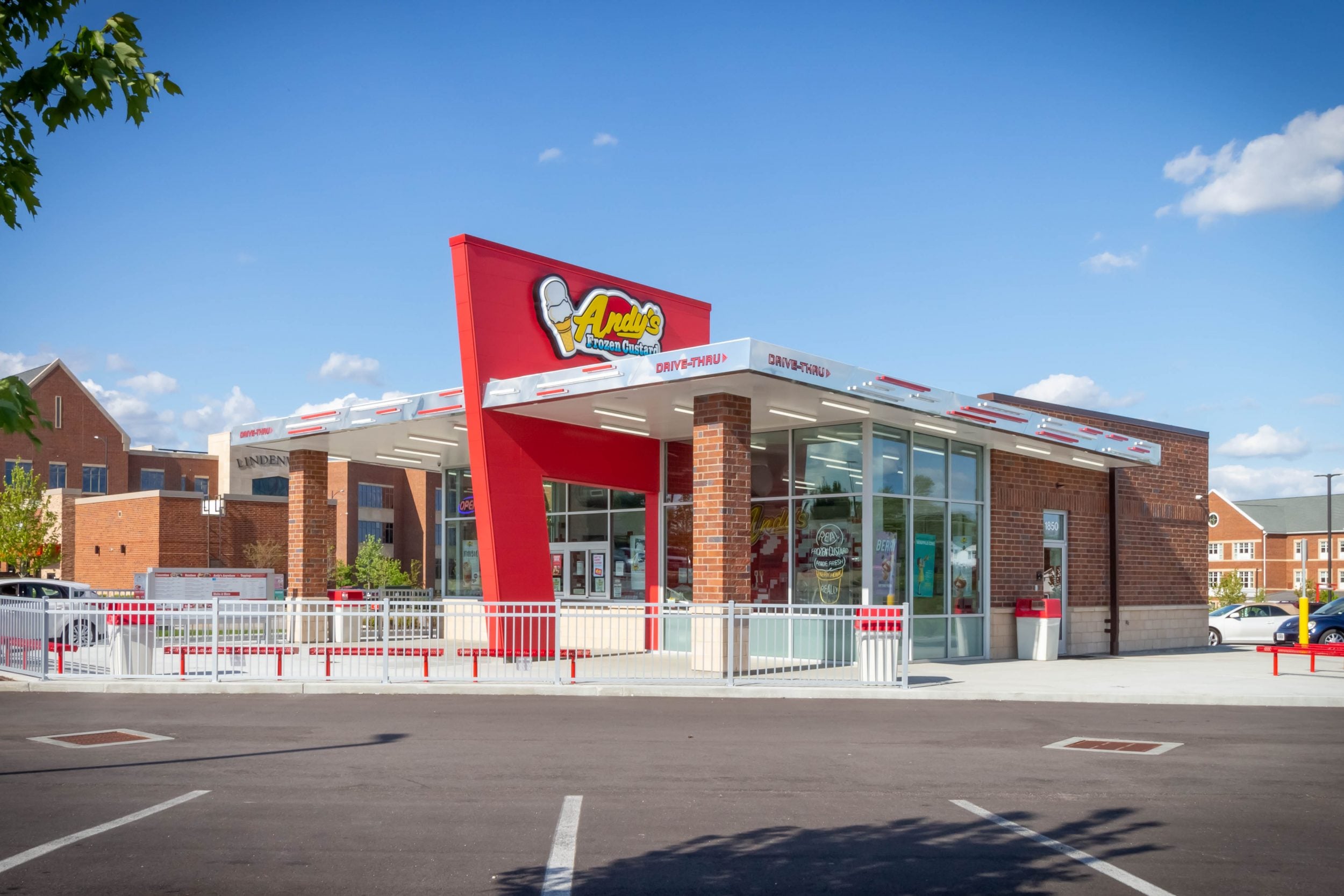 Andy's Frozen Custard store exterior daytime