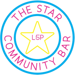 The Star Community Bar neon logo with L5P.