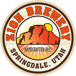 Zion Brewery logo, handcrafted ales, Springdale, Utah.
