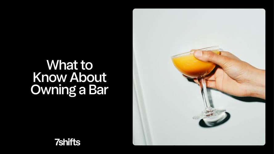 Guide to owning a bar with cocktail image.