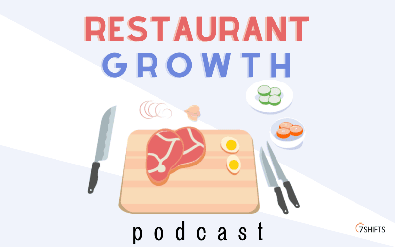 Restaurant Growth Podcast logo with kitchen tools.
