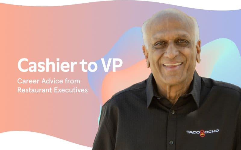 Career journey from cashier to VP.