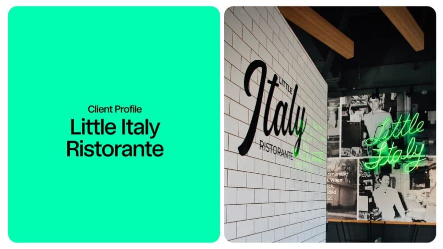 Little Italy Ristorante signage and decor