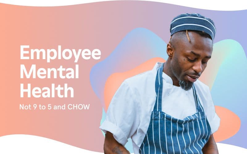 Chef promoting employee mental health awareness