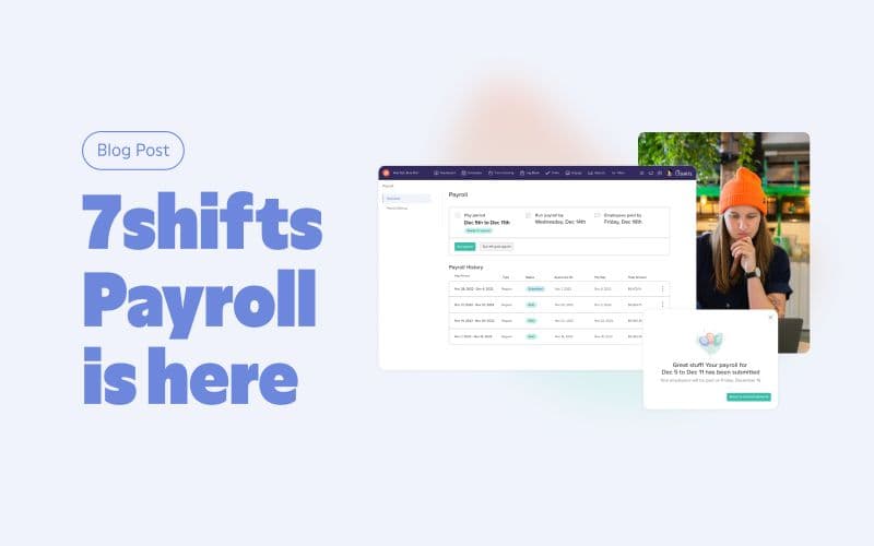 7shifts Payroll announcement blog post