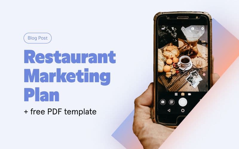 Restaurant marketing plan blog post with PDF template.