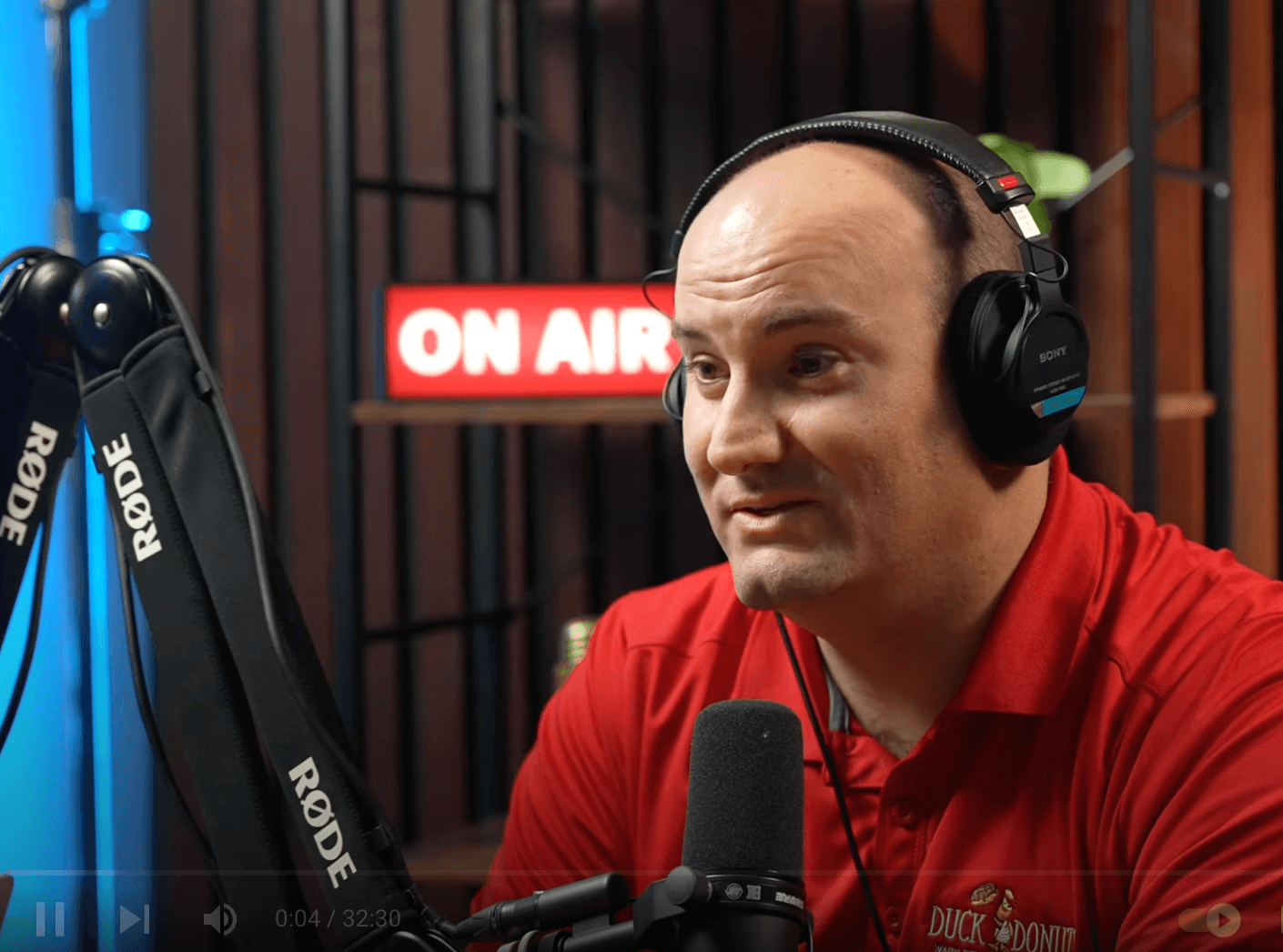 PJ Lewis from Duck Donuts talking on radio show