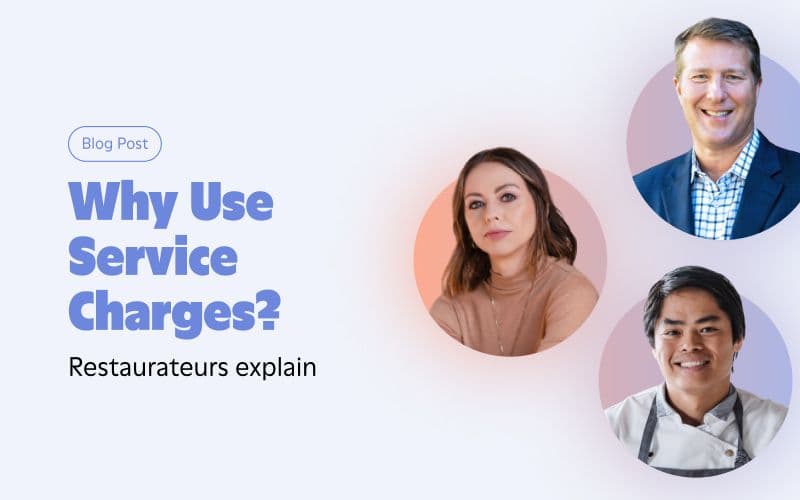 Restaurant experts discuss benefits of service charges.