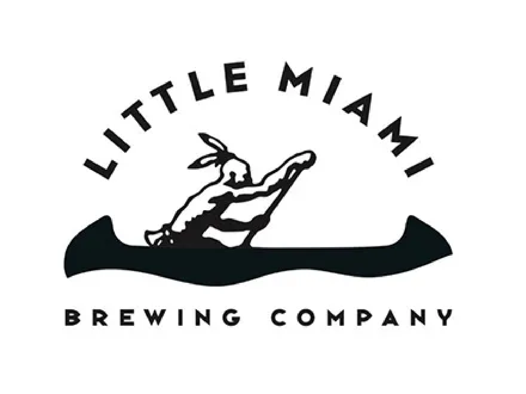 Little Miami Brewing Company logo with canoe.