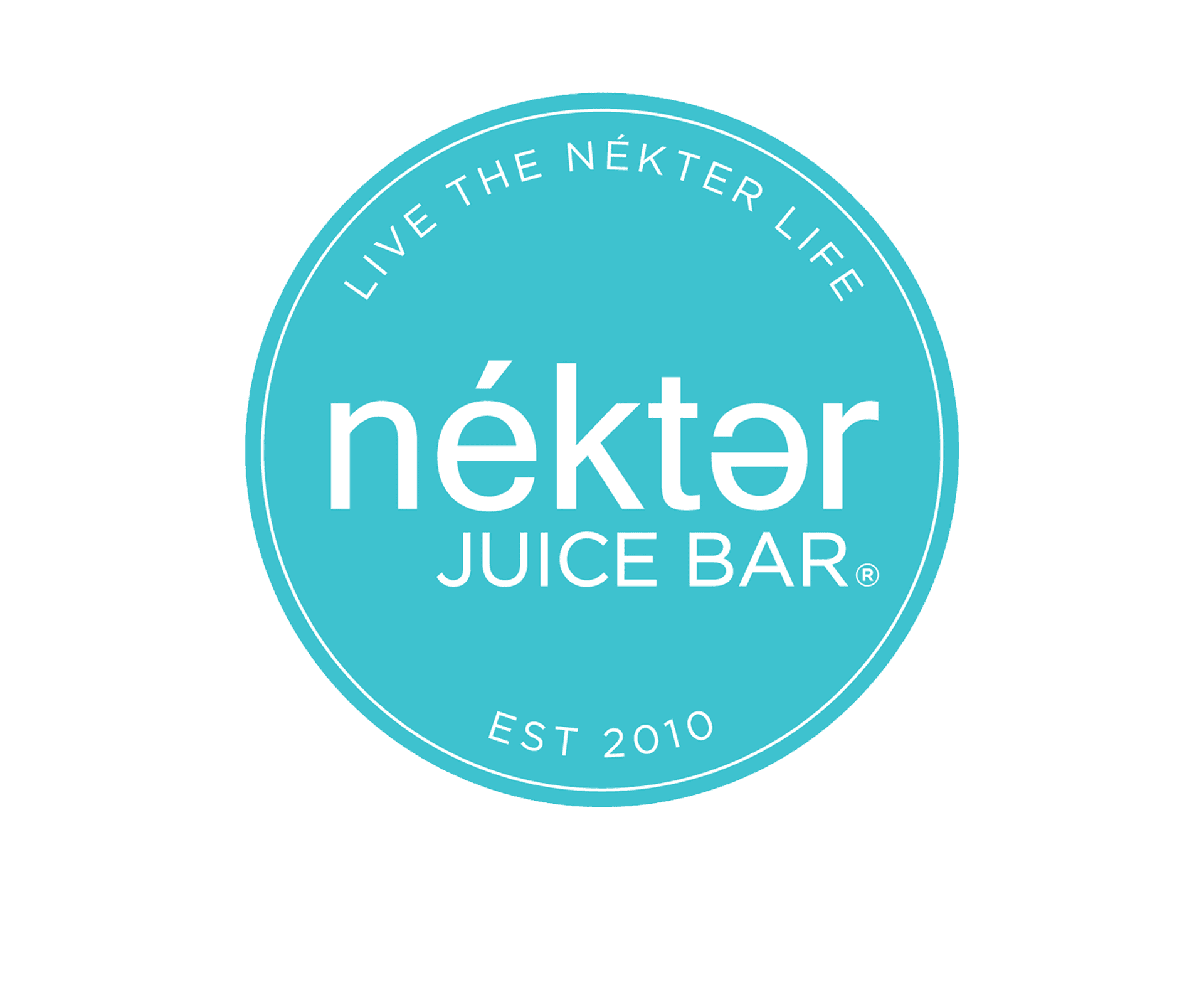 Nékter Juice Bar logo, established 2010.