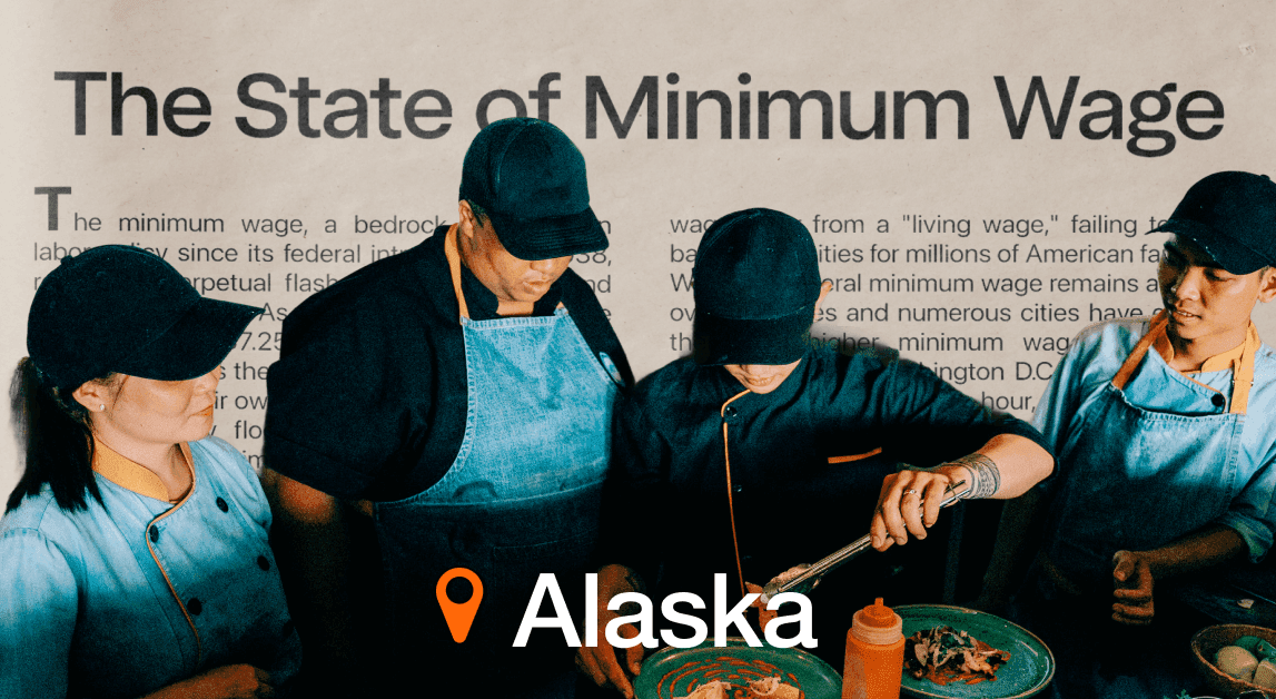 Workers in Alaska discussing minimum wage.