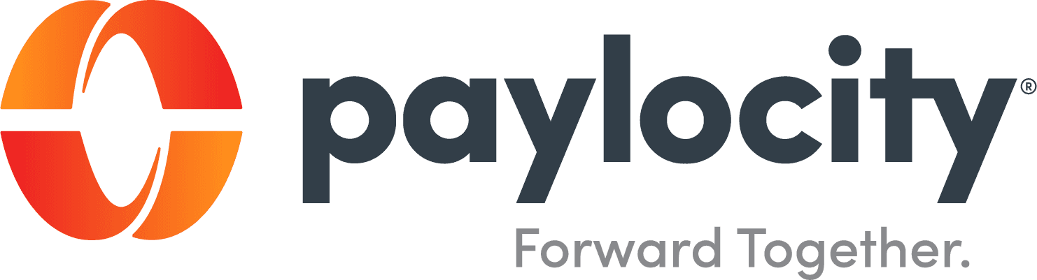 Paylocity logo with slogan Forward Together.