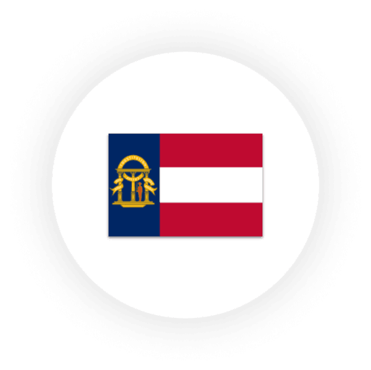 Georgia state flag design on white background