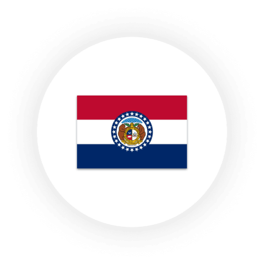 Flag of Missouri, circle border design