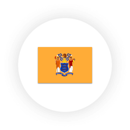 New Jersey state flag illustration