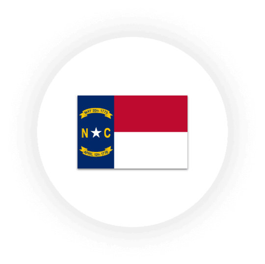 North Carolina state flag illustration