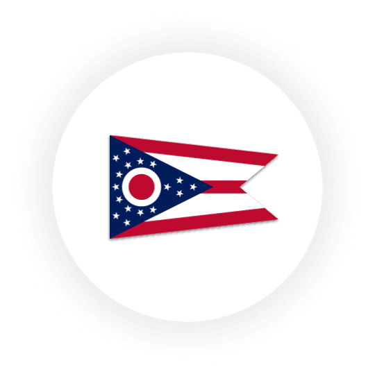 Ohio state flag illustration