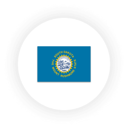 South Dakota state flag illustration