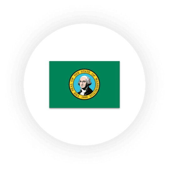 Flag of Washington State, USA