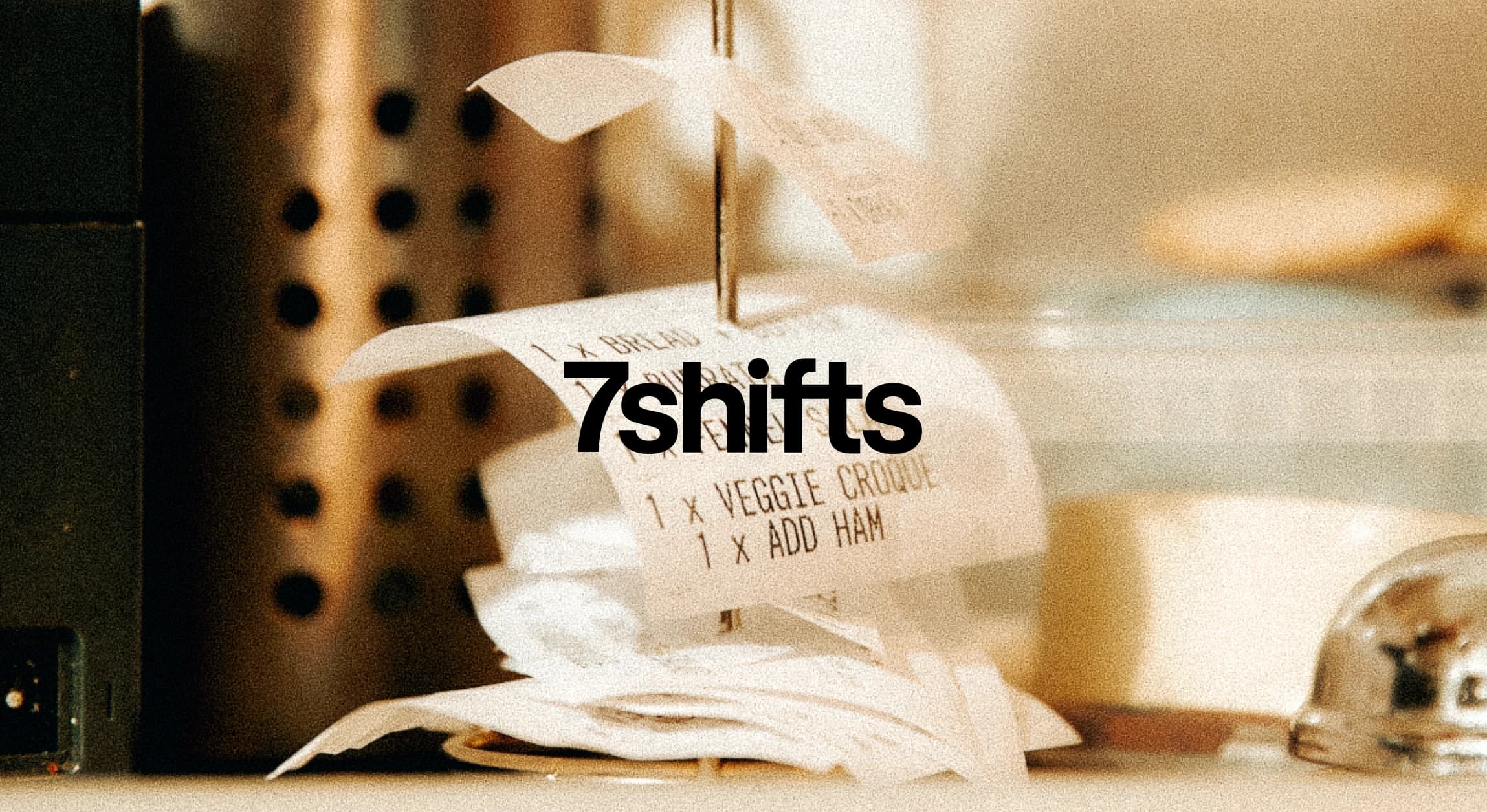 Restaurant order tickets and 7shifts logo