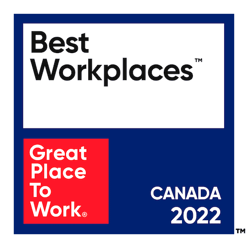 Great Place to Work Canada 2022 badge